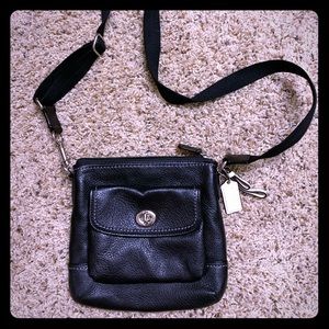 Coach Black Leather Crossbody Bags